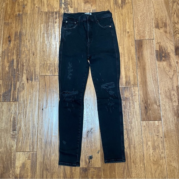 Agolde Roxanne Super High Rise Skinny Jeans - Picture 4 of 5